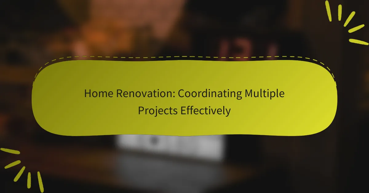 Mitme renoveerimisprojekti tõhus koordineerimine Eestis nõuab hoolikat planeerimist ja ressursside haldamist. Oluline on luua selge ajakava, valida õige meeskon